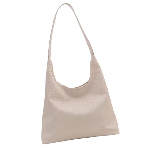 Frauen Achselhöhle Beutel Mädchen Handgewebter Eimer Tragen Weibliche PU Leder Handtasche Große Kapazität Schulter Einkaufen Frauen Große Kapazität Eimer PU Leder Schulter Handgewebt von Watreketal