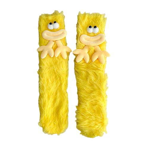 Frauen Dicker Warme Fuzzy Socken Plüsch Winter Für Schlaf Weich Gemütlich Lustige Knöchel Crews Streetwear Damen Fuzzy Cosy Weiche Slipper Socken von Watreketal