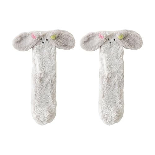 Frauen Fuzzy Plüsch Verdickte Slipper Socken Cartoon Hund Ohren Warmer Winter Weicher Fleece Home Sleeping Coory Warm von Watreketal