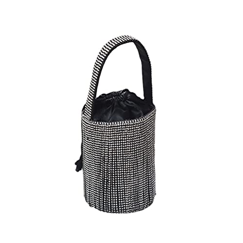 Frauen Glitzer Handtasche Quasten Kette Eimer Abendbeutel Party Brautkupplung Abschlussball Hochzeit Geldbeutel Handtaschen Abendhandtaschen Für Frauen Formelle Schwarz von Watreketal