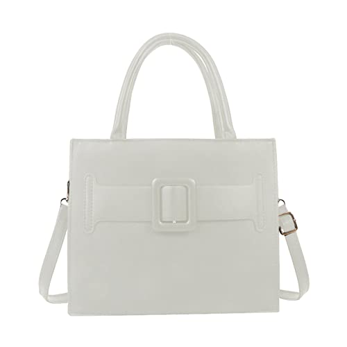 Frauen Mit Soliden Farben Umhängetasche Vintage PU Leder Große Kapazität Crossbody Lady Handtaschen Einfache Messengerinnen Frauen Große Kapazität Messenger Top Crossbody PU Schulter von Watreketal