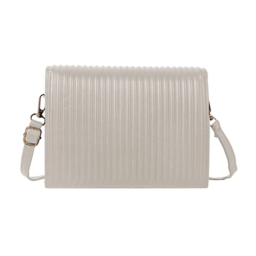 Frauen PU Messenger Bag Mädchen Fashion Schulter Quadratischer Damen Casual Crossbody Solid Color Shopping Frauen All Matching Messenger PU Leder Schulter Damen Crossbody von Watreketal