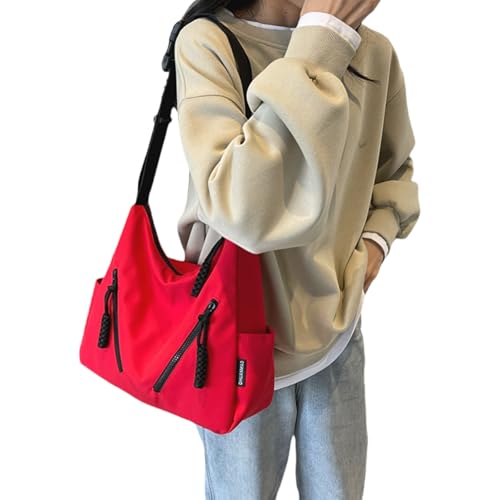 Frauen Pendeln Tasche Feste Farbe Schulter Freizeitmessener Einfacher Crossbody Großkapazität Einkäufe Frauen Schulter Solide Farbe Crossbody Pendeln Einfacher Messenger von Watreketal