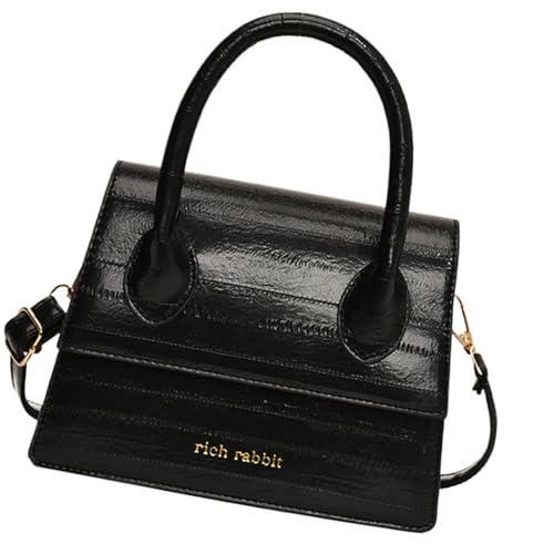 Frauen Top Handtasche Mode Umhängetasche PU Leder Crossbody Retro Styles Messenger Für Alltägliche Frauen Retro Styles Crossbody Top Conbonfarbe Schulter von Watreketal