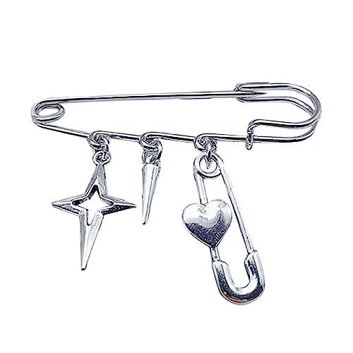 Gotische Minimalistische Brosche Cross Fünf Punkte Sternknochen/Büroclip Cross Stern Stern Pin Mode Sneaker Accessoire Statement Gotische Minimalistische Brosche Cross Fünf Punkte Sternknochen/Büroclip Cross Stern Stern Pin Mode Sneaker Accessoire Statement von Watreketal