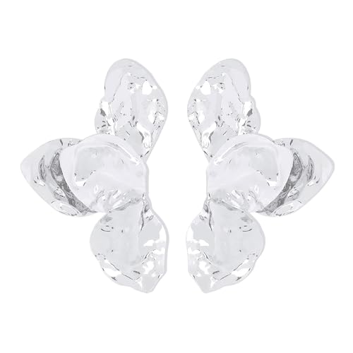 Handgefertigte Blumenohrringe Strukturierte Stilvolle Ohr Accessoires Anhänger Perfekt Für Trendige Jugendliche Frauenmodie Statement Schmuck Schmuck von Watreketal