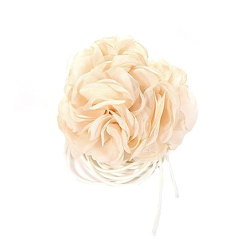 Handherstellung Von Stoff Halskette Verstellbare Blumenkrawatte Modisches Design Eleganter Blumenhalskette Für Frauen Mädchen Stoff Halskette von Watreketal