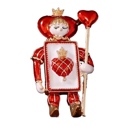 Herz Und Spade Soldaten Brosche Stellnadel Pins Pullover Metal Broschen Weihnachtsfleisch Cartoon Emaille Pin Schmuck Für Frauen Lapel Pin Männer Frauen Emaille Pins Süß Kinder Ausstellung von Watreketal