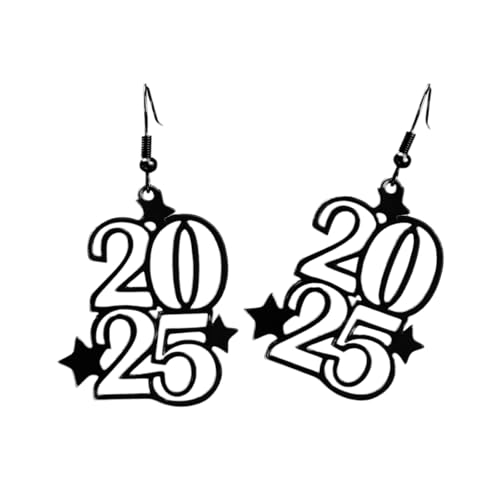 Hollow Star Und 2025 Number Drop Ohrringe Für Frauen Festival Ohrhänger Leichtes Neues Jahr Ohrwegen Accessoires Elegante Abendohrringe Hollow Star Und 2025 Number Drop Ohrringe Für Frauen Festival Ohrhänger Leichtes Neues Jahr Ohrwegen Accessoires Elegante Abendohrringe von Watreketal