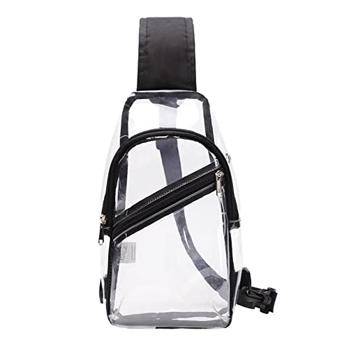 Klare Brustbeutel Für Männer Frauen Wasserdichte Transparente PVC Crossbody Bag Small Freizeit Mann Schulter Telefon Schlinge Klare Brust Männer von Watreketal