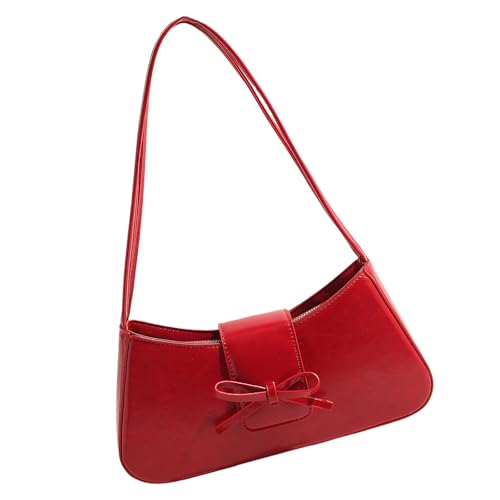 Korean Styles Achselbeutel Für Frauen Mädchen Mode Pendeln Bögen Schulter Weibliche PU Leder Achsel Frauen Bögen Achselhöhlen Koreanische Stile Handtasche All Matching Schulter Für Täglich von Watreketal