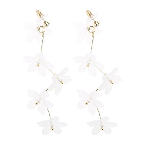 Koreanische Acrylgrüns Big Flower Quaste Drop Ohrringe Für Frauen Süße Kristallblätter Brincos Hochzeitsfeier Schmuck Girl Geschenk Zierliche Blütenblätter Statement von Watreketal