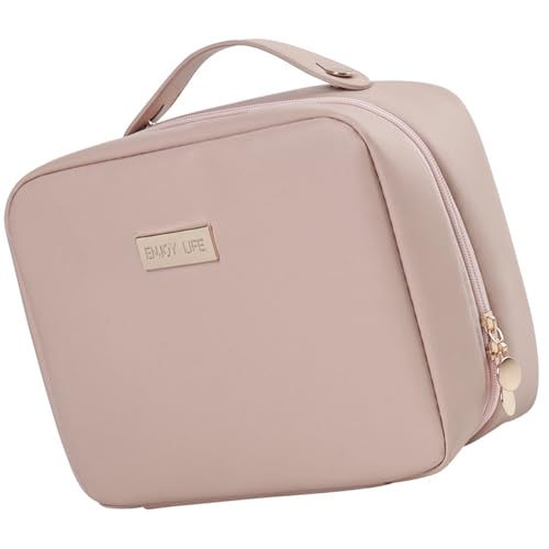 Kosmetikbeutel Große Kapazität Toilette Reisem Make Up PU Leder Organisatoren Strand Für Frauen Und Mädchen PU Leder Wash Handheld Travel Make Up Große Kapazität von Watreketal