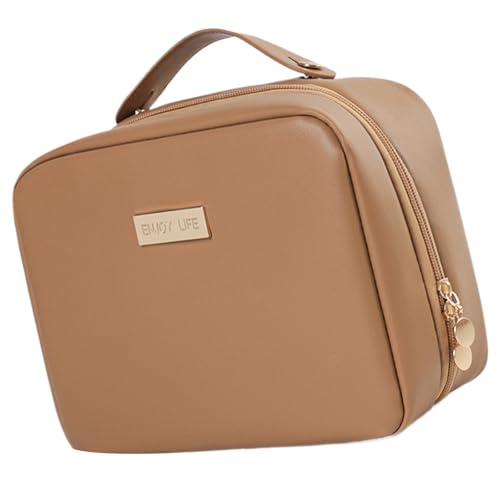 Kosmetikbeutel Große Kapazität Toilette Reisem Make Up PU Leder Organisatoren Strand Für Frauen Und Mädchen PU Leder Wash Handheld Travel Make Up Große Kapazität von Watreketal