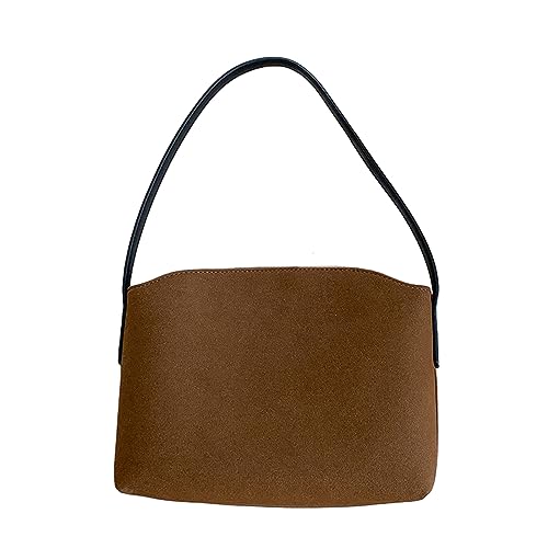 Lady Geldbeutel Einfache Mode Mit Tasche Achsel Vielseitige Umhängetaschen Achselhilfe Handtasche Solid Color Tote Vielseitige Frauenbeutel von Watreketal