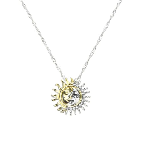 Legiermond Und Für Sonnenkette Für Frauen Liebhaber Freundin Geburtstag Jubiläum Gold Silber Farbe Schmuck Geschenke Sonne Und Mond Set von Watreketal