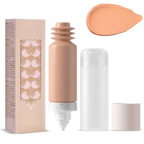 Matte Flüssig Make Up Basis Vollbedeckung Concealer Für Fettige Haut Langer Kleidung Ölkontrolle 40 Ml Flaschen Party Natürlicher Aussehen von Watreketal