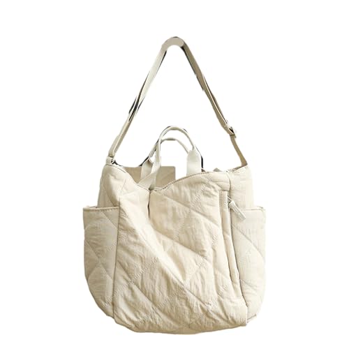 Messenger Bag Gesteppte Handtasche Schulter Für Mädchen Frauen Vielseitiger Puffer Crossbody Solid Color Tote Damen Down Bag von Watreketal