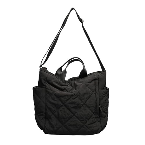 Messenger Bag Gesteppte Handtasche Schulter Für Mädchen Frauen Vielseitiger Puffer Crossbody Solid Color Tote Damen Down Bag von Watreketal