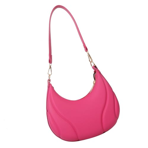 Mode Achselbeutelbeutel PU Leder Umhängetasche Solid Color Closen Unterarmtaschen Für Reisen Und Lässige Ausflüge Trendy Tasche von Watreketal
