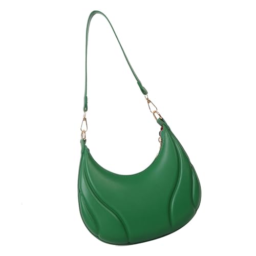 Mode Achselbeutelbeutel PU Leder Umhängetasche Solid Color Closen Unterarmtaschen Für Reisen Und Lässige Ausflüge Trendy Tasche von Watreketal