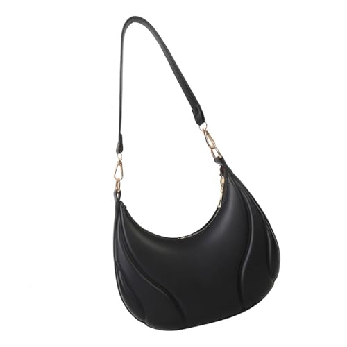 Mode Achselbeutelbeutel PU Leder Umhängetasche Solid Color Closen Unterarmtaschen Für Reisen Und Lässige Ausflüge Trendy Tasche von Watreketal