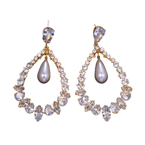 Mode Frauen Zirkon Ohrringe Für Frauen Mit Großen Zirkonsteinen Für Modebegeisterte CZ Stone von Watreketal
