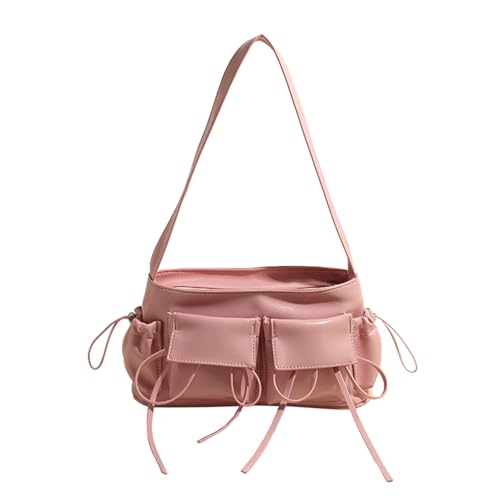 Mode PU Leder Mehrere Taschen Umhängetasche Für Frauen Feste Farbe Süß von Watreketal