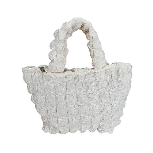 Mode Plissierte Wolkenbeutel Große Kapazität Leinwand Achselhöhle Ruched Design Trendy Bag Vielseitige Farbige Reisetaschen Stilvolle Und Geräumige Handtasche von Watreketal