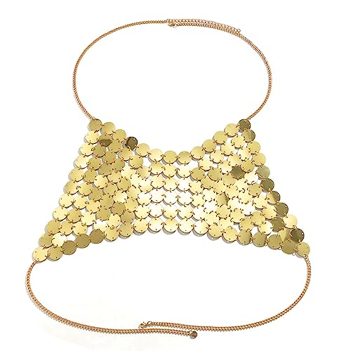 Mode Runde Paillettenrückenless Tanktops Für Frauen Funkle Hohles Outfit Bra Tops Club Festival Party Mesh Body Kette Mode Runde Paillettenrückenless Tanktops Für Frauen Funkle Hohles Outfit Bra Tops Club Festival Party Mesh Body Kette von Watreketal