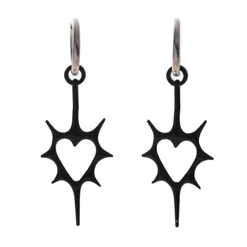 Mode Thorn Heart Ohrringe Schmuck Einzigartig Gothic Thorn Heart Schmuck Moderne Punkstil Ohrringe Charme Leicht Und Komfortabel von Watreketal