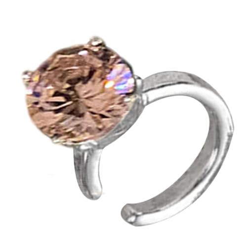 Ohne Durchdringende Ohrclip Mit Mehrfarbigen Zirkonia Steinen Bequemes Legierungsdesign Für Empfindliche Ohrs Trendige Ohrzubehör Ohne Piercing von Watreketal