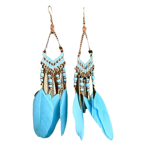 Quaste Ohrringe Für Frauen Baumeln Feder Drop Beads Vintage Schmuck Brincos Feder Baumelnde Quasten Baumeln Quaste Ohrringe Für Frauen Baumeln Feder Drop Beads Vintage Schmuck Brincos Feder Baumelnde Quasten Baumeln von Watreketal
