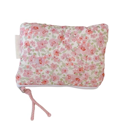 Reisefreundliche Baumwollblumen Make Up Koffer Eleganter Toilettenbeutel Lässige Kosmetikbeutel Für Frauen Baumwoll Lippenstifttasche von Watreketal