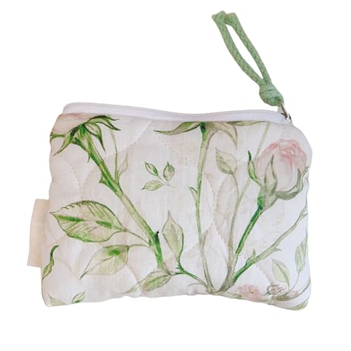 Reisefreundliche Baumwollblumen Make Up Koffer Eleganter Toilettenbeutel Lässige Kosmetikbeutel Für Frauen Baumwoll Lippenstifttasche von Watreketal