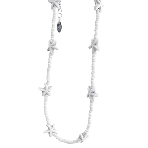 Seestarfish Perlen Charm Halskette Frauen Mode Nackenkette Neck Schmuck Trend Perlen Schlüsselbein Schlüsselblikan von Watreketal