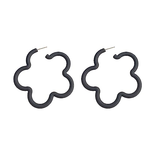 Spielerische Bonbonfarbene Blumenohrringe Bonbonfarbene Blumenblöcke Ohrstecker Geschenk Für Frauen Mädchen Blumenohrringe von Watreketal