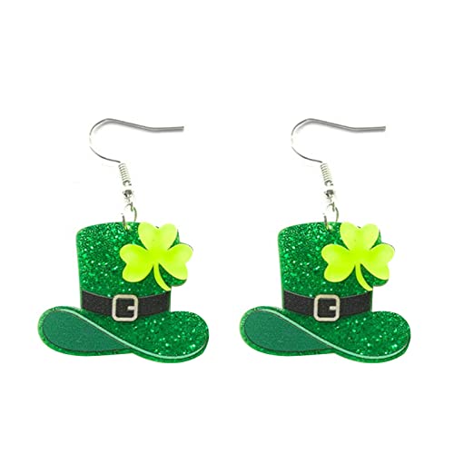 St. Patrick's Day Drop Ohrringe Frauen Juwerly Drop Dangle Acrylmaterial Geschenk Für Freundin Frauen Acrylohrring Für Mädchen von Watreketal