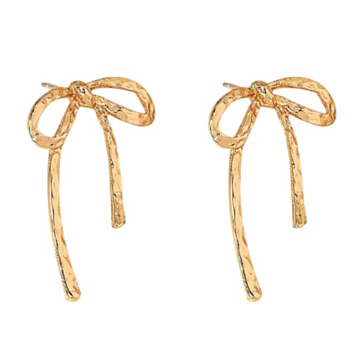 Stilvolle Bowknot Hengste Ohrringe Moderne Ohrhänger Mode Schmuck Einzigartige Nadel Für Tägliche Wear Partys Und Datteln Legierungsohrringe von Watreketal