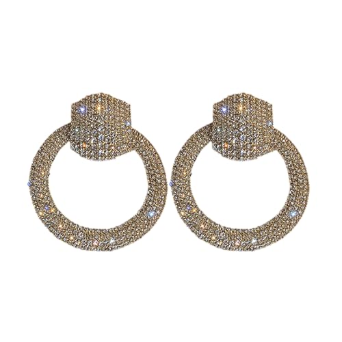 Stilvolle Kristalle Round Ohrringe Für Trendige Frauen Die Ihre Outfits Für Besondere Veranstaltungen Täglich Casual Use Wedding Und Date Jewelry Verleihen von Watreketal