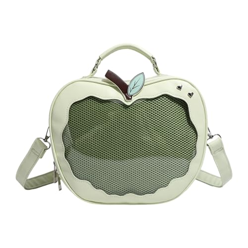 Stilvolle Umhängetasche PU Leder Crossbody Schöne Itabag Süße Rucksack Preppy Styles Messenger Für Pin Display PU Leder Rucksack Äpfel Itabag Preppy Styles Schulter Schöner Crossbody von Watreketal