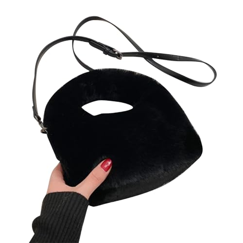 Süße Plüschschottertasche Für Frauen Mädchen Fuzzy Square Messenger Geldbörse Allzustehende Handtasche Casual Reißverschluss Crossbody All Matching Handtasche Für Frauen Plüsch Shopping Dating Winter von Watreketal