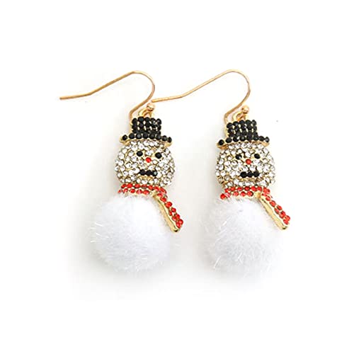 Süßer Schneemann Dangle Ohrringe Frauen Mädchen Modischen Acrylropfen Kreative Einzigartige Schmuck Weihnachten Gi Dangle Ohrringe Einfacher Spaß von Watreketal