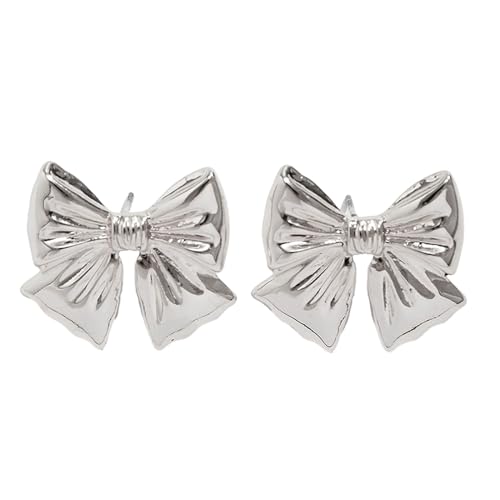 Sweet Bowknot Ohrringe Elegant Piercing Mode Schmuck Einfache Punk Für Frauen Mädchen Ohrohrschuh Bogenknotenohrringe Ohrringe von Watreketal