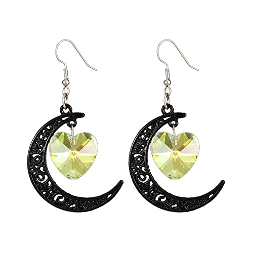 Sweet Heart Hook Dangle Ohrringe Hohl Geometrische Koreanische Mode Schmuck Mond Herz Drop Geschenke Drop Ohrringe von Watreketal