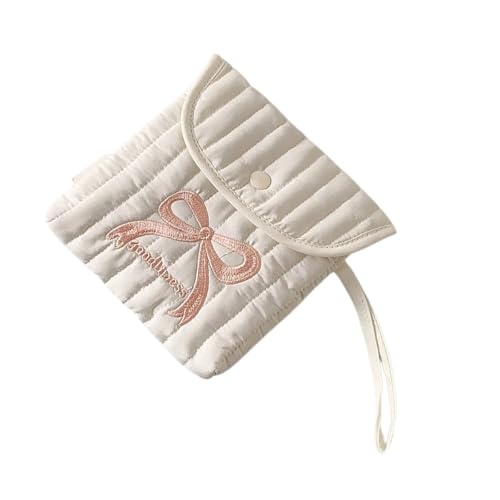 Tragbare Wiederverwendbare Sanitärproduktspeicherbeutel Dekorative Cartoon Bögen Design Reisefreundlicher Kosmetikbeutel Für Frauen Tragbare Menstruationsorganisatortasche von Watreketal