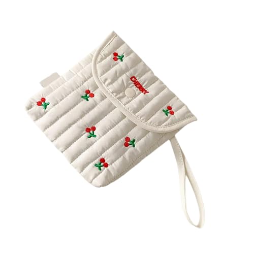 Tragbare Wiederverwendbare Sanitärproduktspeicherbeutel Dekorative Cartoon Bögen Design Reisefreundlicher Kosmetikbeutel Für Frauen Tragbare Menstruationsorganisatortasche von Watreketal