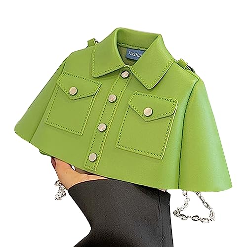 Umhängetasche Kleidung Geformte Kette Für Frauen Mädchen Lady Geldbeutel Mode Einfache Freizeit Feste Farbe Crossbody Bags PU von Watreketal