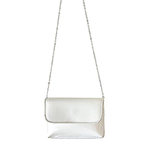 Umhängetasche Square Für Frauen Mädchen Lady Geldbeutel Mode Einfache Freizeit Lässig Kette Solid Color Crossbody Stylish von Watreketal