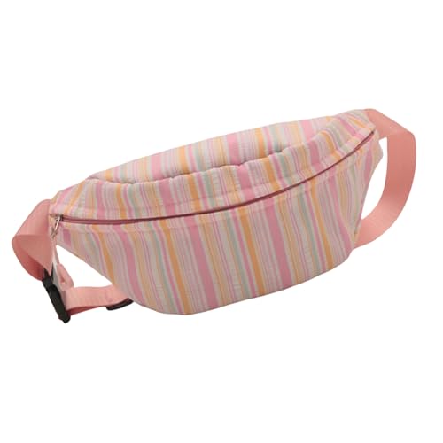 Unisex Taillenbeutel Mit Funktionellen Fächern Leinwand Crossbody Taille Bag Umhängetaschen Für Den Täglichen Gebrauch Verstellbaren Riemenbeutel von Watreketal